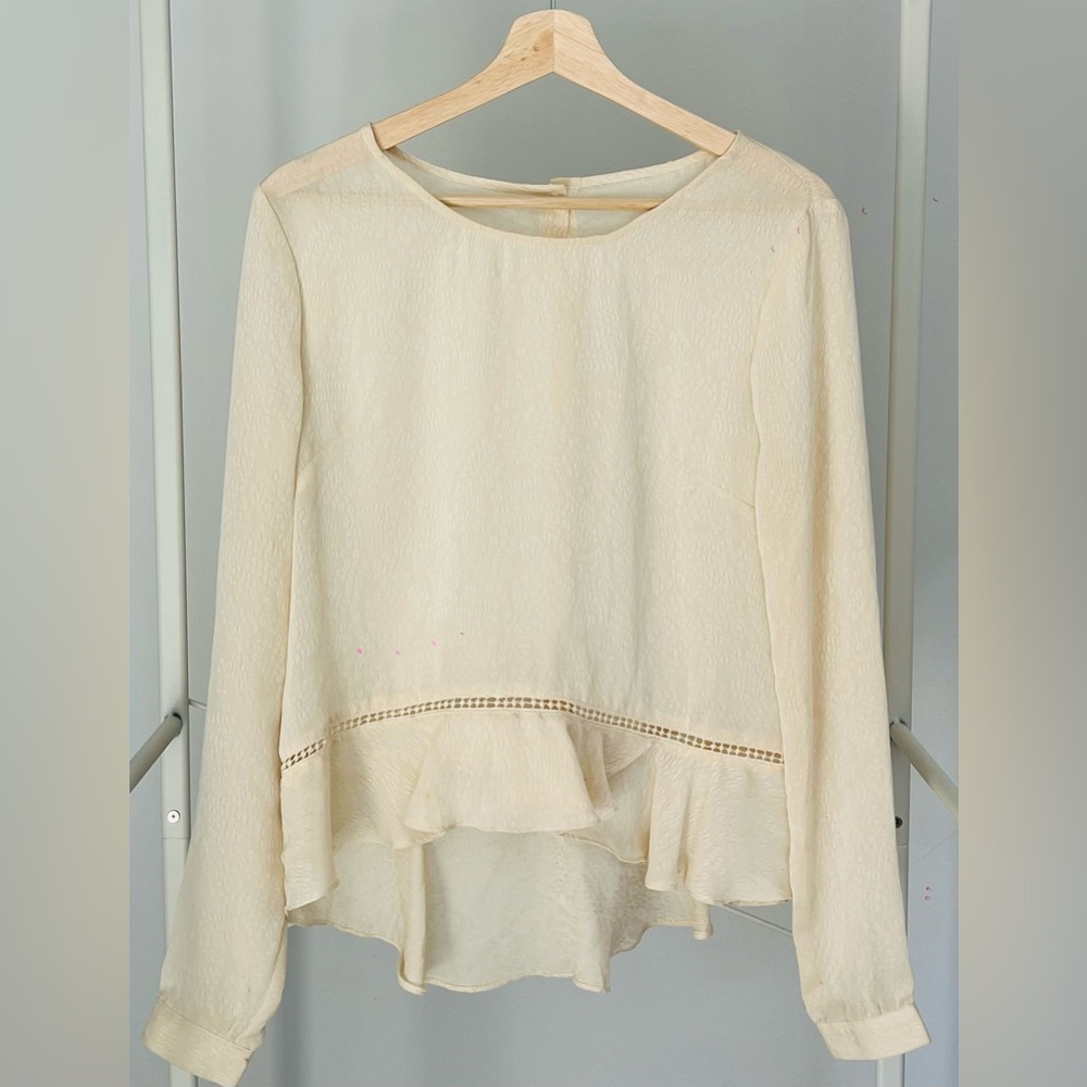 Elegant Cream Women's Top